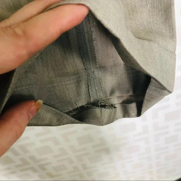 Jos A Bank Taupe Tan 2 Piece Suit Jacket and Pants 40L and 34L Wool Silk Blend - Picture 6 of 11